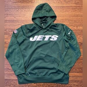NEW YORK JETS NIKE (THERMA-FIT) ON FIELD NFL APPAREL HOODIE
